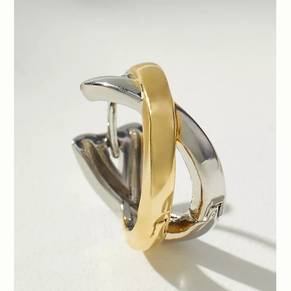 Anthropologie Gold and Silver Earrings - Picture 2 of 3